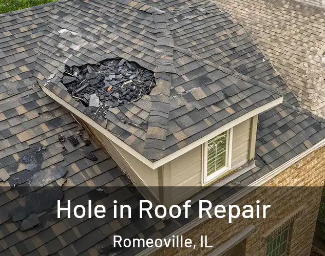  Hole in Roof Repair Romeoville, IL