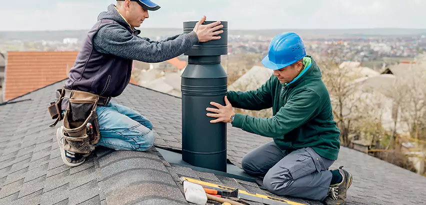 Chimney Flashing Replacement for Storm Damage in Romeoville