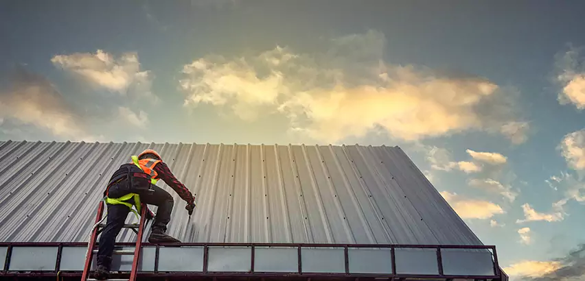 Commercial Built-Up Roof Installation in Romeoville