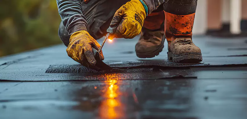 EPDM Roof Repair Tape Application in Romeoville