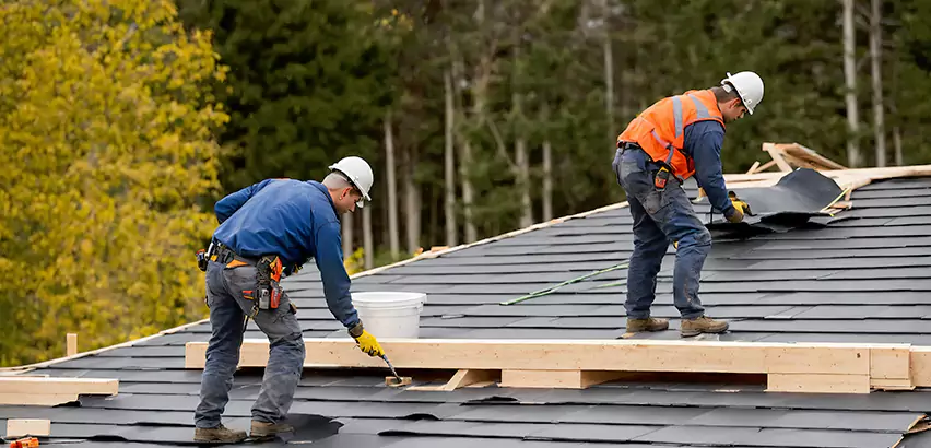 Garage Felt Roof Replacement in Romeoville