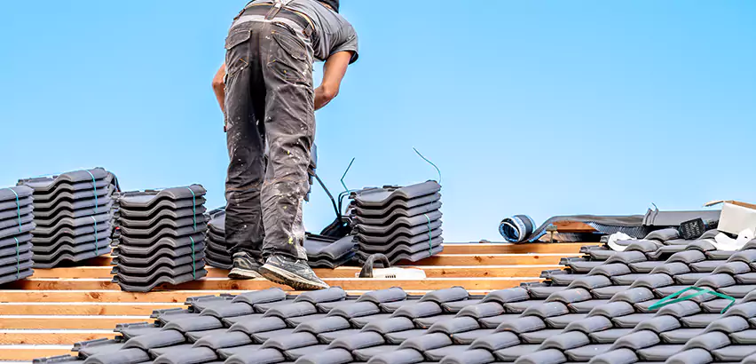 Replacing Tile Roof Underlayment in Romeoville