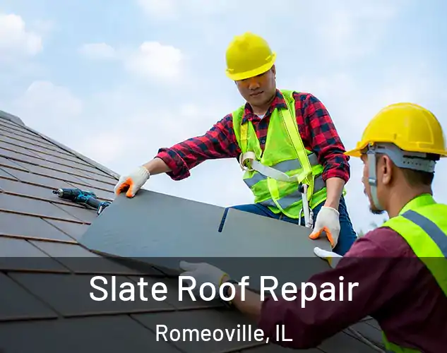  Slate Roof Repair Romeoville, IL
