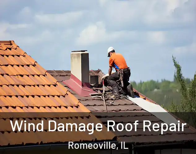  Wind Damage Roof Repair Romeoville, IL